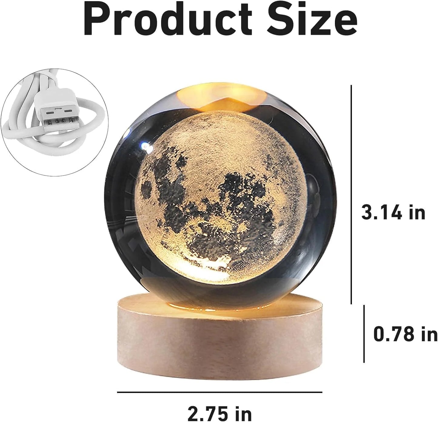 3D Crystal Lamp Ball– Elegance Meets Innovation